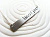 Graffit Text Bar Necklace | Personalized Bar Necklace