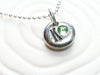 Personalized, Hand Stamped Birthstone Initial Necklace- Mother's Necklace - Custom Initial Necklace - Monogram with Birthstone