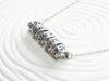 Secret Message Necklace | Swirled Bar Necklace