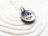 Personalized Name and Birthstone Necklace- Personalized, Hand Stamped Mother's Necklace - Name and Birthstone Necklace -