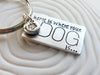 Home is Where Your Dog (or Cat) Is Keychain | Paw Print Keychain