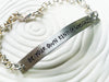 Personalized ID Bar Bracelet | Inspirational Message | Be Your Own Kind of Beautiful