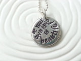 Personalized Necklace | Inspirational Message Necklace | Be Your Own Kind of Beautiful