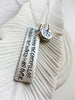 Just When The Caterpillar Thought The World Was Over | Motivational Necklace
