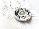Explore. Dream. Discover | Mark Twain Quote | Inspirational Message Jewelry