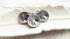 Personalized Jewelry - Mother's Birthstone Necklace - Upcycled Button Name Jewelry - Mother's Day Gift - Gift for Grandma - Gift for New Mom