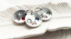 Vintage Button Birthstone Necklace | Name Necklace