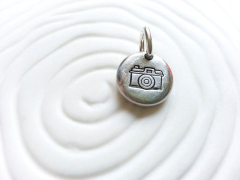 Vintage Camera Charm | Pebble Charm