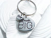 Personalized Key Chain - Dream BIG - Hand Stamped Pewter Keychain - Graduation Gift - Inspirational Gift