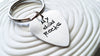 My Dad Rocks - Guitar Pick Keychain - Hand Stamped Graffit Guitar Pick - Father's Day - Gift for Dad - Gift for Musician - Custom Text Pick