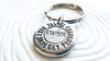 The Best Dads Get Promoted To Grandpa Keychain | Pebble Keychain