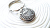 The Best Dads Get Promoted To Grandpa Keychain | Pebble Keychain