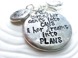 She Turned Her Can'ts Into Cans and Her Dreams Into Plans | Swivel Clip Keychain