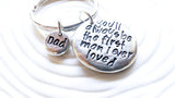 You'll Always Be The First Man I Ever Loved Keychain - Personalized Keychain -Gift for Dad -Wedding Gift for Dad -Father's Day -Gift for Him