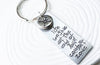 Hand Stamped Personalized Keychain -Life Begins at the End of Your Comfort Zone - Inspirational Gift - Graduation Gift - Men's Gift