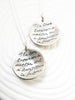 The Love Between A Mother and Daughter is Forever Necklace | Single or Pair