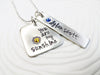 You Are My Sunshine - Hand Stamped, Personalized Necklace - Mother's Necklace- Gift for Mom - Mother's Gift - Birthstone Necklace