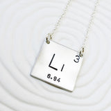 Periodic Table Element Necklace - Hand Stamped Jewelry, Personalized Jewelry - Science Gift - Gift for Her - Geek Gift - Choose Your Element