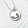 Personalized Jewelry -  Birthstone Name Necklace - Hand Stamped Mother's Birthstone Necklace - Gift for Her - Gift for New Mom -