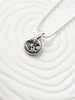 Tattoo Rose Initial Necklace | Pebble Jewelry