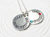 I Love You To The Moon & Back | Birthstone Mother's Necklace