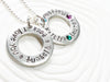 I Love You a Bushel & A Peck  Necklace | Birthstone Name Necklace