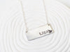 Tattoo Name Plate Necklace | Bar Necklace