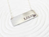 Tattoo Name Plate Necklace | Bar Necklace