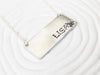 Tattoo Name Plate Necklace | Bar Necklace
