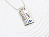 Name and Birthstone Tag Necklace | Mother's Necklace