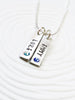 Name and Birthstone Tag Necklace | Mother's Necklace