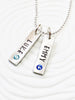 Name and Birthstone Tag Necklace | Mother's Necklace