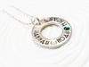 Washer Necklace | Mother's Name Necklace | Grandmother's Necklace