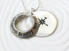 Travel Far Enough to Meet Yourself | Compass Necklace Locket