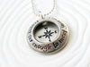 Travel Far Enough to Meet Yourself | Compass Necklace Locket