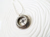 Travel Far Enough to Meet Yourself | Compass Necklace Locket