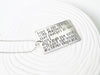 Literary Quote | Poetry Verse Necklace | Your Custom Text