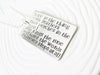 Literary Quote | Poetry Verse Necklace | Your Custom Text