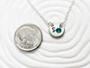 Itty Bitty Initial Necklace | Birthstone Initial