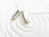 Fold Over Initial Necklace | Itty Bitty Collection