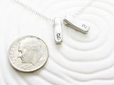 Fold Over Initial Necklace | Itty Bitty Collection