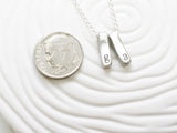 Fold Over Initial Necklace | Itty Bitty Collection