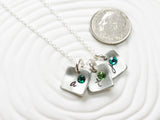 Itty Bitty Birthstone Square Necklace | Mother's Necklace