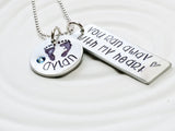 You Ran Away With My Heart | Baby Name Necklace