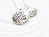 I Love You To The Moon and Back | Birthstone Name Necklace | Pebble Collection