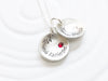 Birthstone Mother's Necklace - Personalized Jewelry - Hand Stamped Name Necklace - Personalized Name Jewelry - Gift for Mom - Child's Name