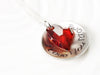 I Love You More | Red Swarovski Heart Necklace