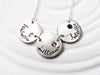 Birthstone Mother's Necklace - Personalized Jewelry- Stamped Name Necklace - Child's Name Necklace - Gift for Mom - Grandmother Necklace