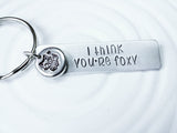 I Think You're Foxy | Fox Keychain