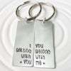 I Belong With You | You Belong With Me | Couple's Keychain Set